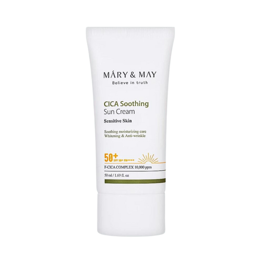 Mary&May Cica Soothing Sun Cream | Sunscreen with Asian Centella, SPF50+ PA++++