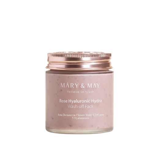 Mary&May Rose Hyaluronic Hydra Wash Off Mask Pack | Хидратираща глинена маска за лице с рози и хиалуронова киселина