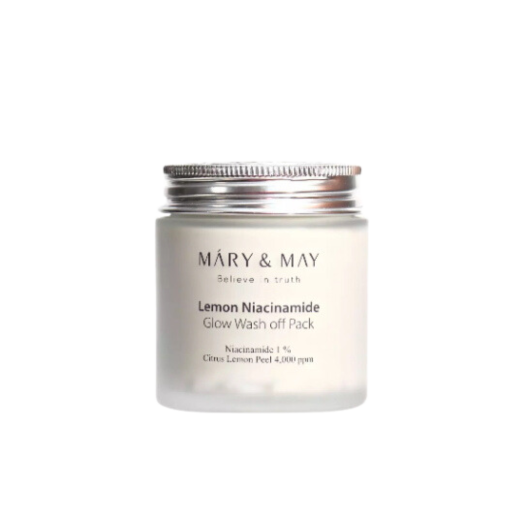 Mary&May Lemon Niacinamide Glow Wash Off Mask Pack | Озаряваща глинена маска с екстракт от лимонова кора и ниацинамид