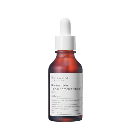 Mary&May Niacinamide + Chaenomeles Sinensis Serum | Facial serum with 2% niacinamide and 93% Chaenomeles Sinensis fruit extract