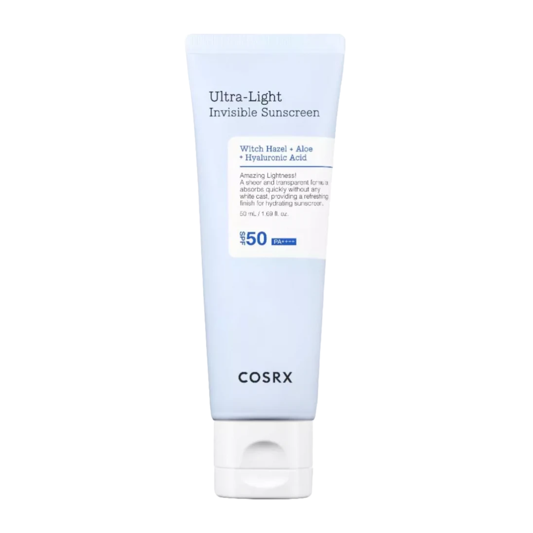COSRX Ultra Light Invisible Sunscreen | Лек слънцезащитен крем с алое вера и ниацинамид