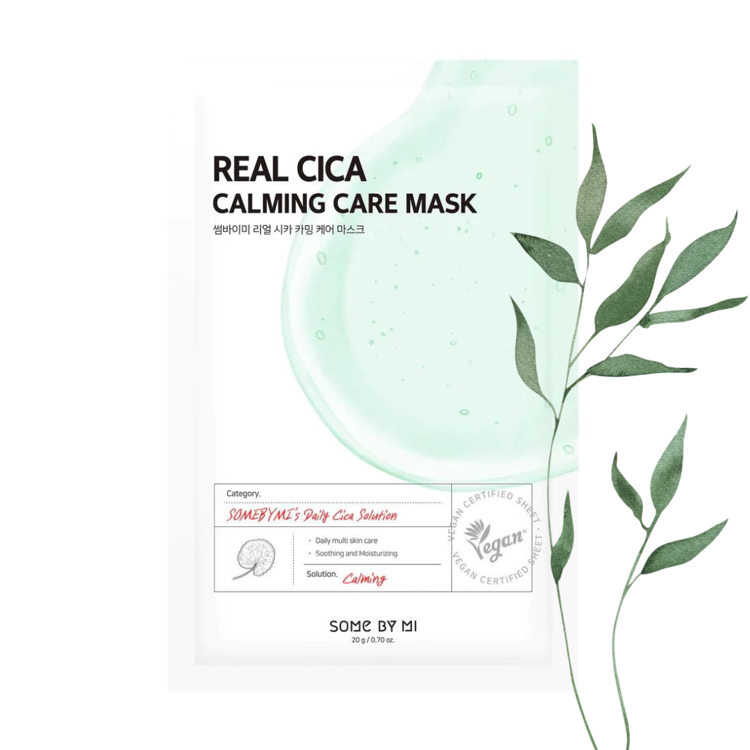 SOME BY MI Real Cica Calming Care Mask | Успокояваща лист маска за лице с азиатска центела