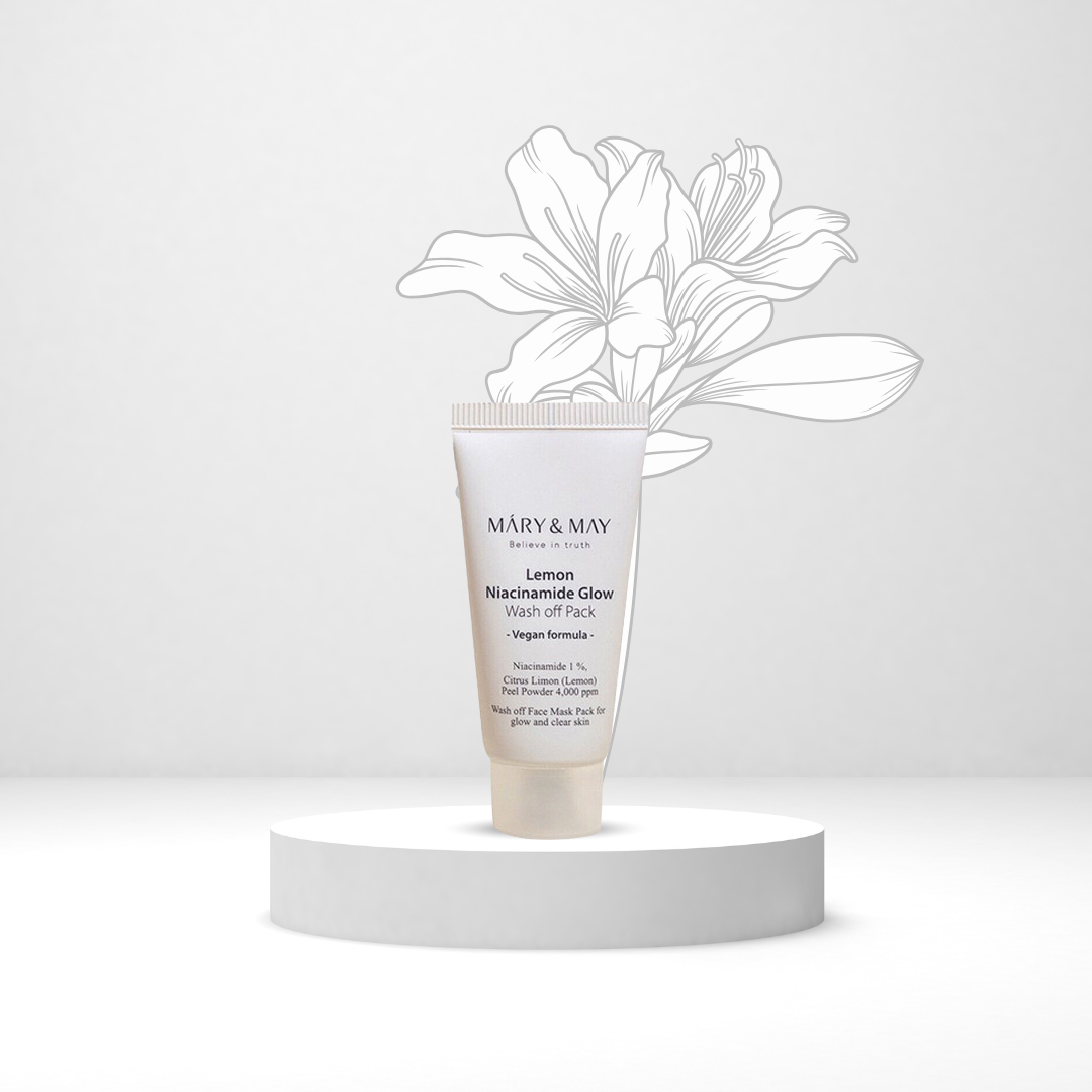 Mary&May Lemon Niacinamide Glow Wash Off Mask Pack Mini | Озаряваща маска с витамин C и ниацинамид