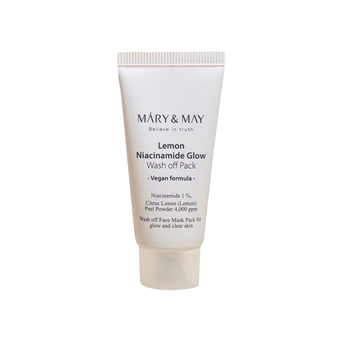 Mary&May Lemon Niacinamide Glow Wash Off Mask Pack Mini | Озаряваща маска с витамин C и ниацинамид
