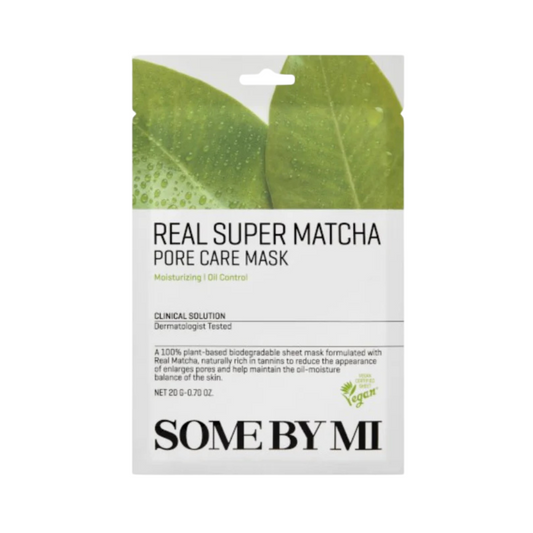 SOME BY MI Real Care Mask Super Matcha Pore | Pore-shrinking Sheet Mask with Matcha