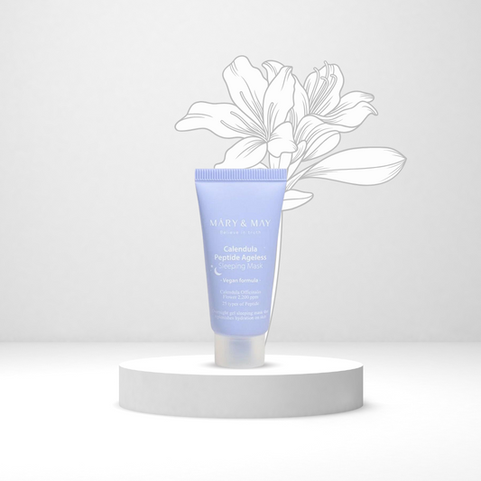 Mary&May Calendula Peptide Ageless Sleeping Mask Mini | Мини нощна маска с пептиди и невен