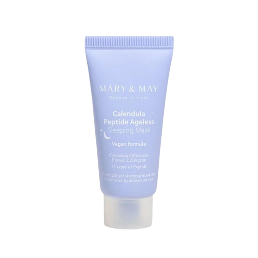 Mary&May Calendula Peptide Ageless Sleeping Mask Mini | Мини нощна маска с пептиди и невен