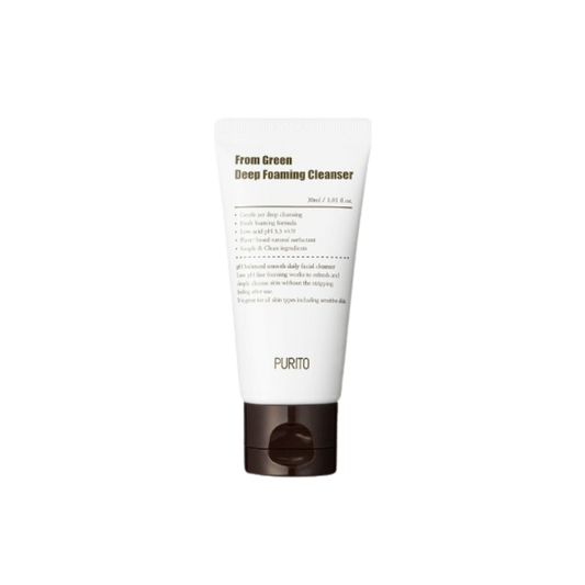 PURITO From Green Deep Foaming Cleanser Mini | мини почистваща пяна за лице с центела