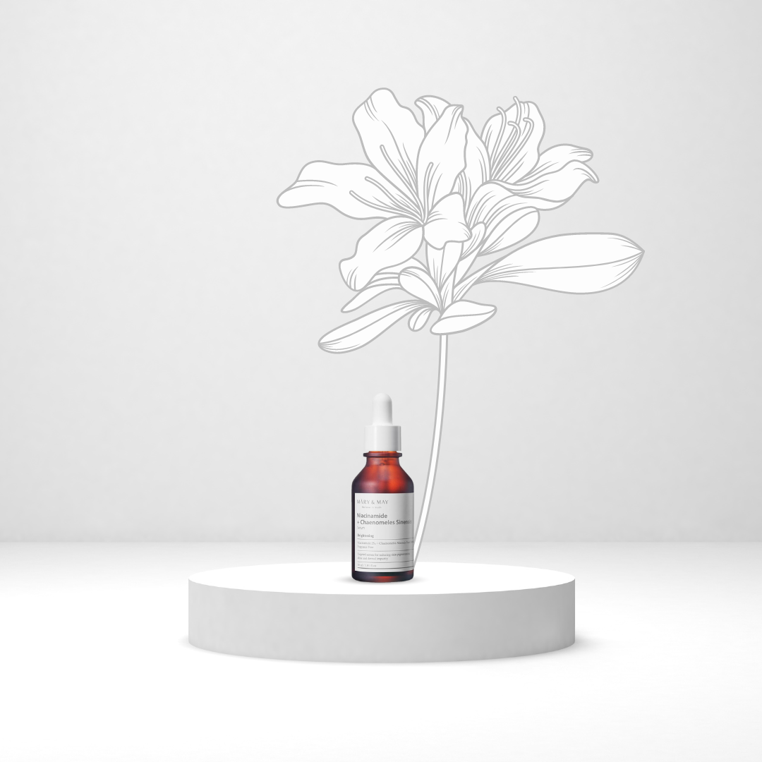 Mary&May Niacinamide + Chaenomeles Sinensis Serum | Серум за лице с 2% ниацинамид и 93% екстракт от плодове на Chaenomeles Sinensis