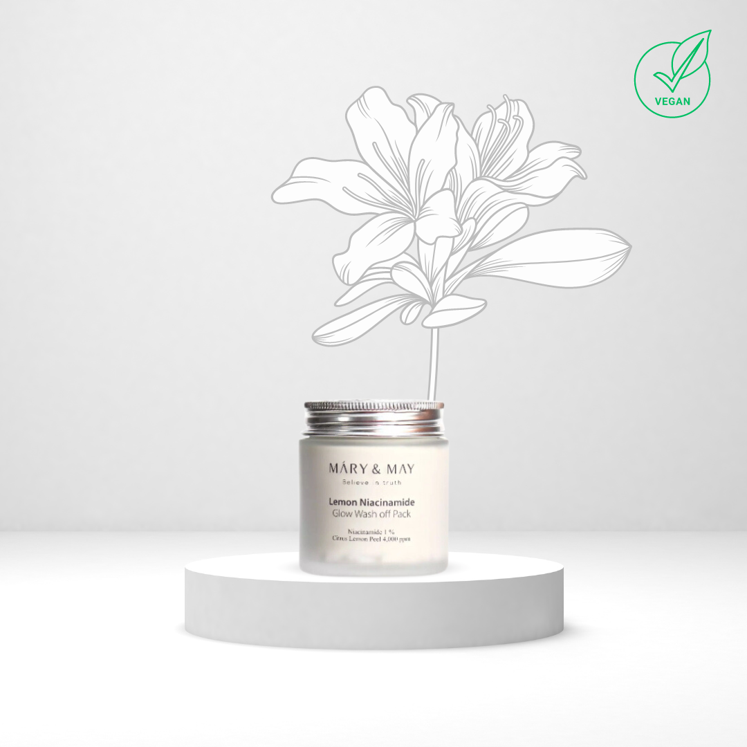 Mary&May Lemon Niacinamide Glow Wash Off Mask Pack | Озаряваща глинена маска с екстракт от лимонова кора и ниацинамид