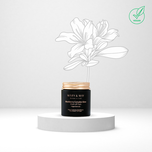 Mary&May Blackberry Complex Glow Wash Off Pack | Озаряваща глинена маска с екстракт от къпина