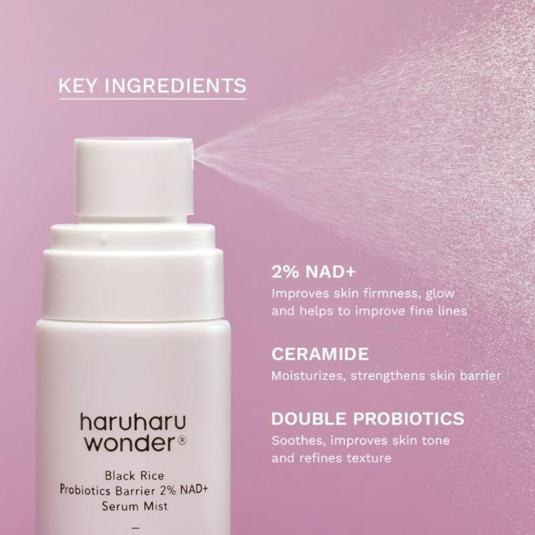 Haruharu Wonder Black Rice Probiotics Barrier 2% NAD+ Serum Mist | Серум-мист с 2% NAD+ , 80 мл.