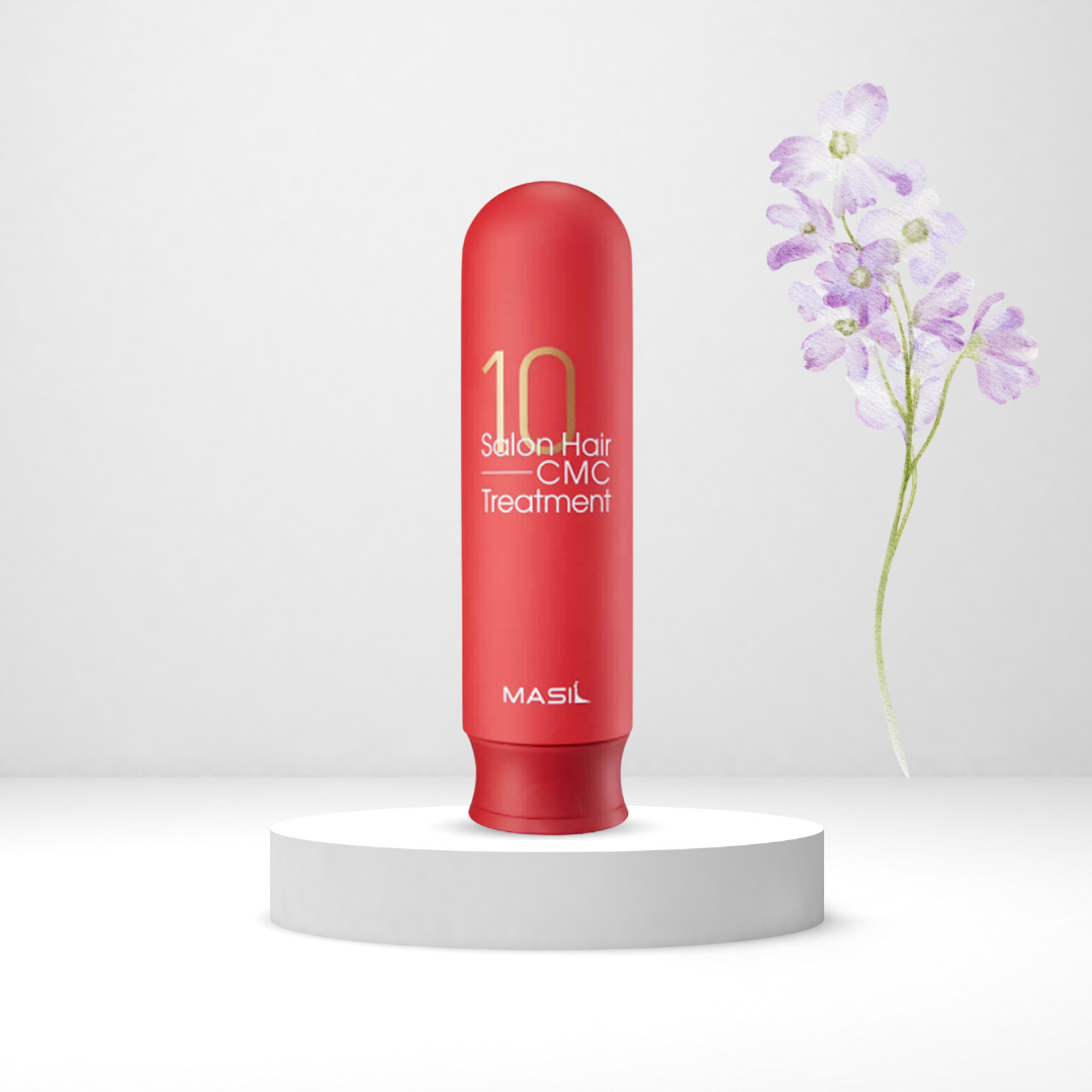 MASIL 10 Salon Hair CMC Treatment с церамиди, колаген, аминокиселини и растителни протеини. Възстановява и изглажда суха и увредена коса.